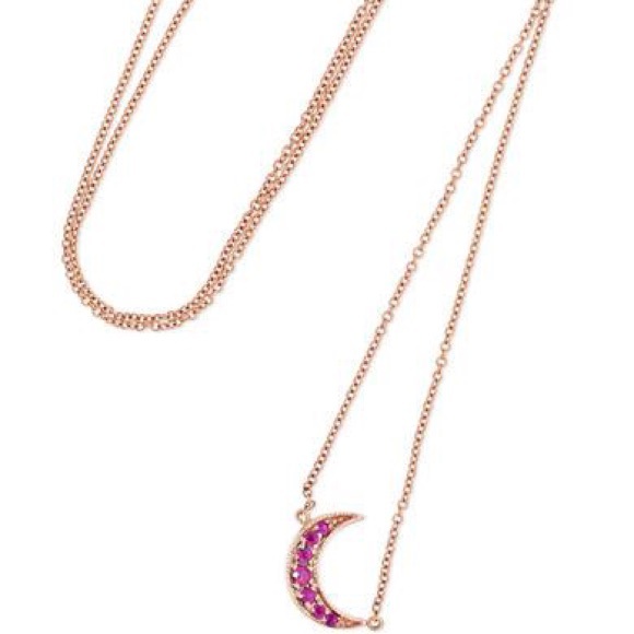 Andrea Forman Ruby Crescent necklace - Picture 2 of 8
